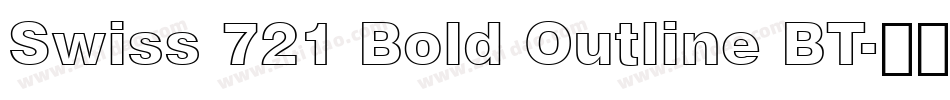 Swiss 721 Bold Outline BT字体转换